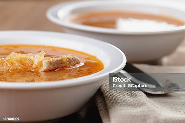 Traditional Russian Cabbage Soup Shchi Stock Photo - Download Image Now - Bowl, Brown, Cabbage