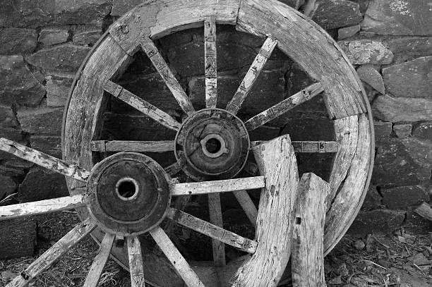 istock Wheels of a bullock cart 462090687