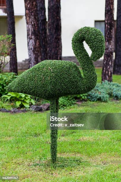 Figure Flamingos Stock Photo - Download Image Now - Topiary, Bush, Sculpture