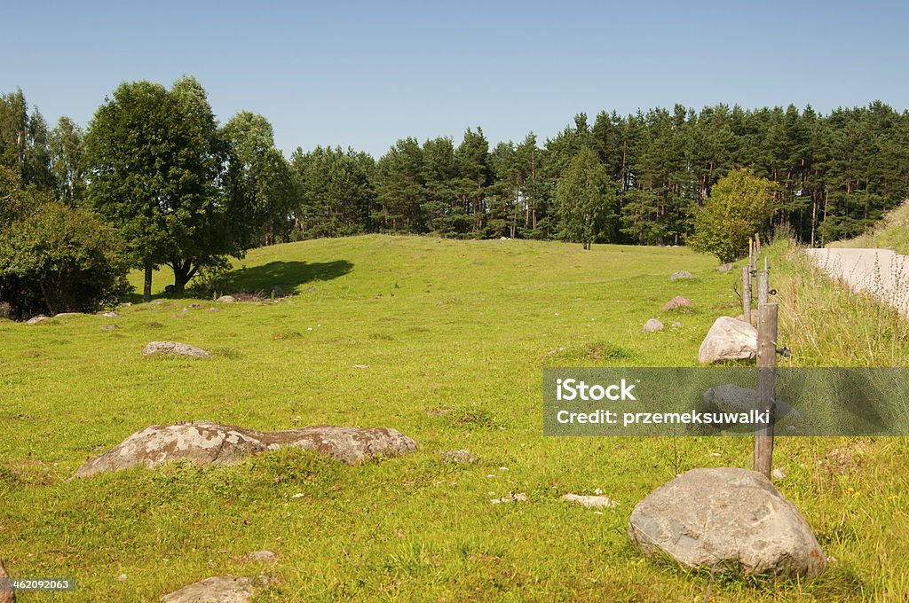 Suwalki Landscape Poland Agricultural Field Stock Photo