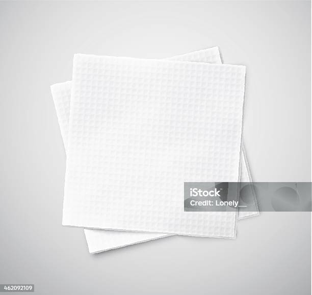 Two Napkins Stock Illustration - Download Image Now - Napkin, Paper, Towel