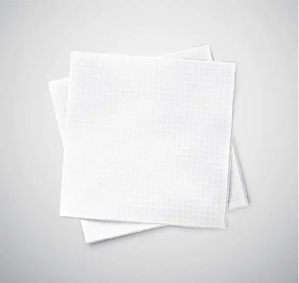 Vector illustration of Two napkins