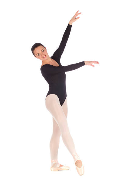 istock Young wonderful ballerina posing isolated 462092615