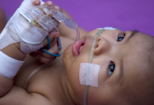 istock baby boy getting medical in hospital 462097263