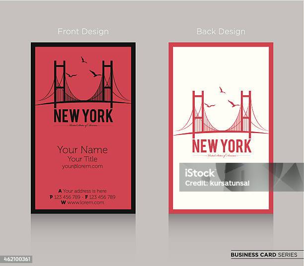 Modern Business Card Design Stock Illustration - Download Image Now - Brooklyn Bridge, Vector, Abstract