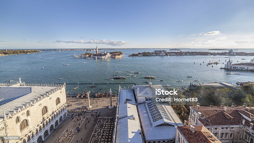 Vue sud dans le clocher de Saint Marc, Venise - Photo de Arranger libre de droits