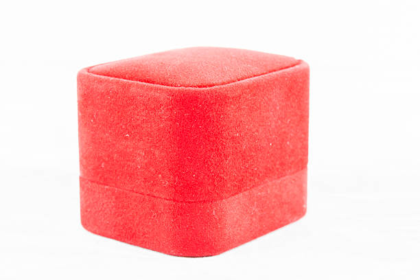 istock Red jewelry box to putting ring 462111247