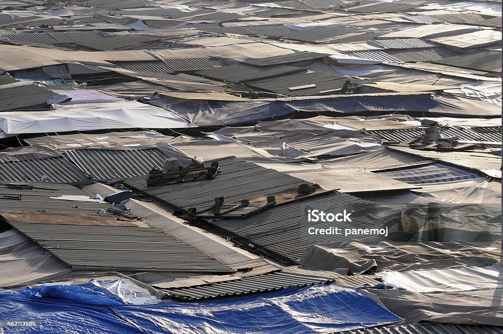옥상 만들진 게토 슬럼가 - 로열티 프리 0명 스톡 사진