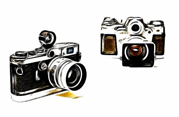 Photo of Two Classic Cameras