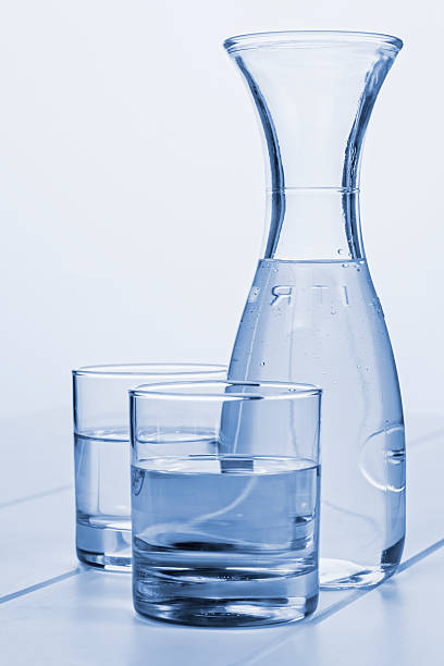 istock Water Carafe and Two Glasses 462117433