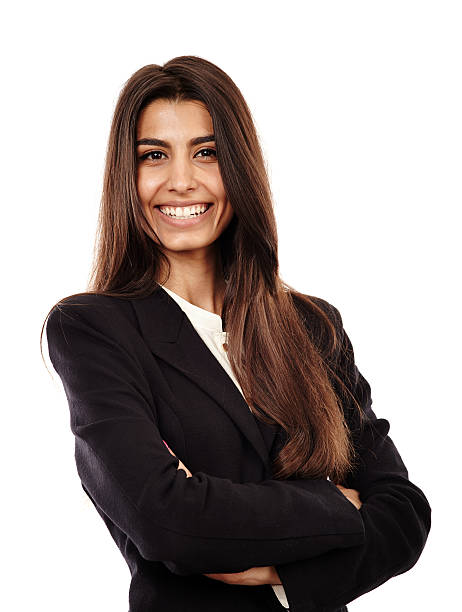 istock Smiling businesswoman ready for work 462118187