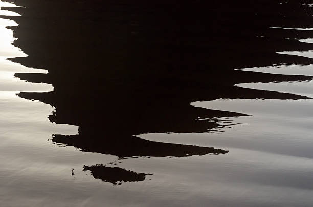 istock Shadow of famous coastal landmark as a nature abstract 462120191