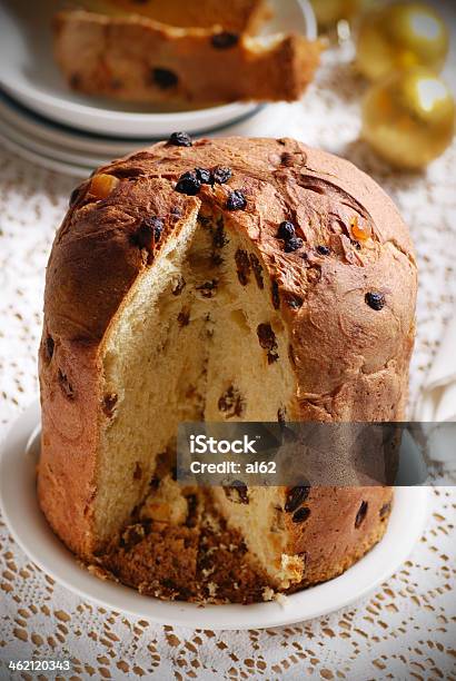 Panettone Italian Dessert Stock Photo - Download Image Now - Baked Pastry Item, Breakfast, Cake