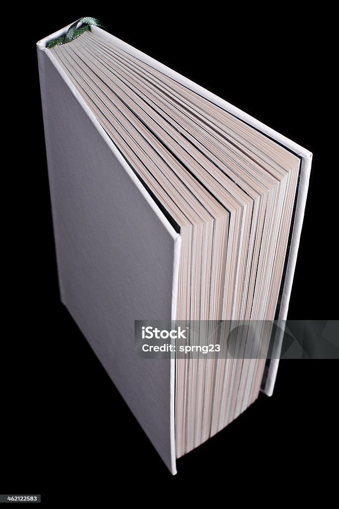 blank book white blank book on black  Arts Culture and Entertainment Stock Photo