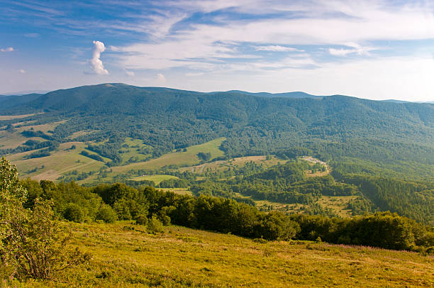 Polonina Wetlinska. Bieszczady Mountains. stock photo