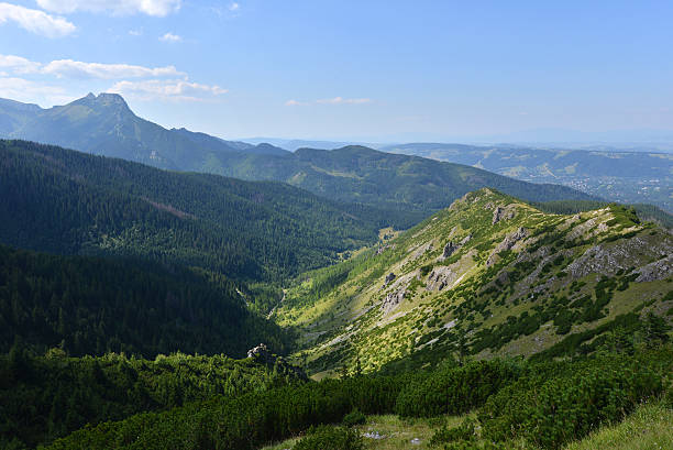 tatry mountains - poland mountain tatra mountains giewont stock-fotos und bilder