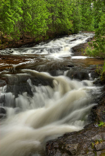 istock Cascades on the Silver River, Keweenaw Co., Michigan. 462129513