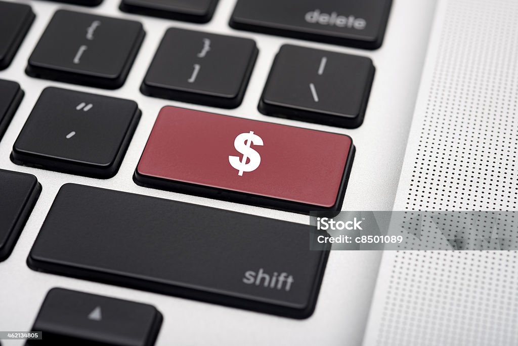 Dollar Sign on Computer Keyboard Dollar Sign on Computer Keyboard - close up Business Stock Photo