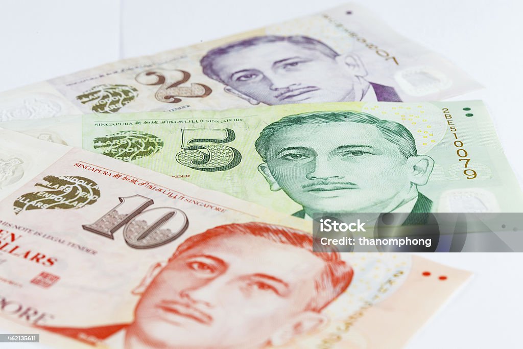 Billete de dólar de singapur - Foto de stock de Actividades bancarias libre de derechos