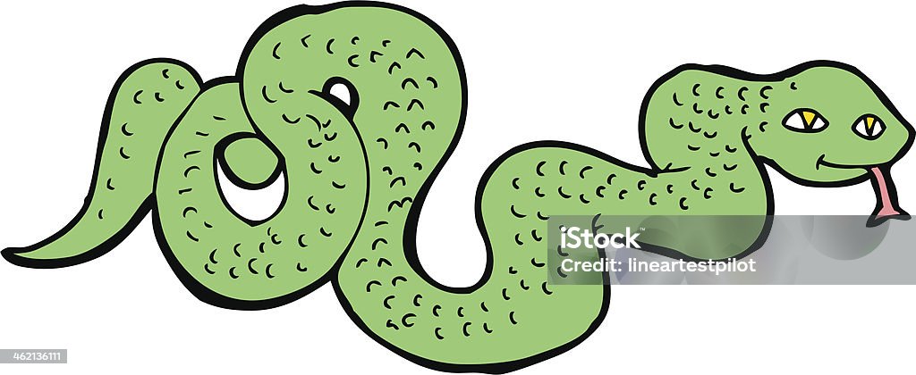 Мультяшный snake - Векторная графика Бессмысленный рисунок роялти-фри