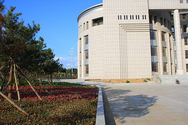 edifício de escritórios - office park three dimensional shape financial building built structure imagens e fotografias de stock