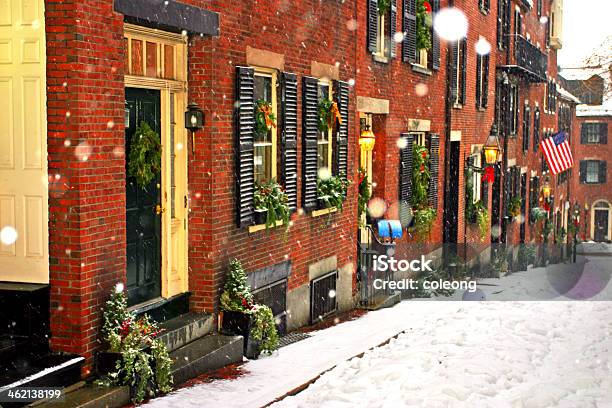 ボストンの冬 - ビクトリア様式のストックフォトや画像を多数ご用意 - ビクトリア様式, マサチューセッツ州 ボストン, 煉瓦