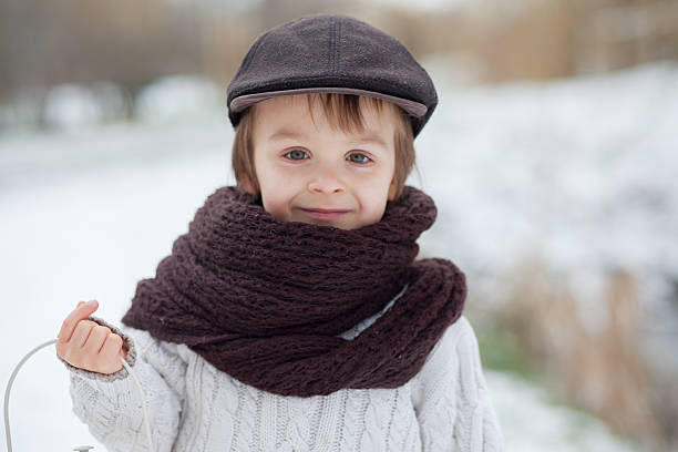 istock Boy out in the snow 462138661