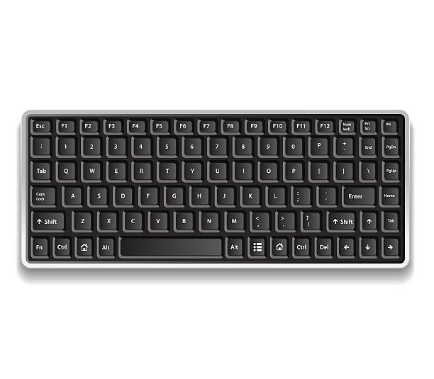 Computer keyboard Computer keyboard. Vector. escape key escape computer push button stock illustrations