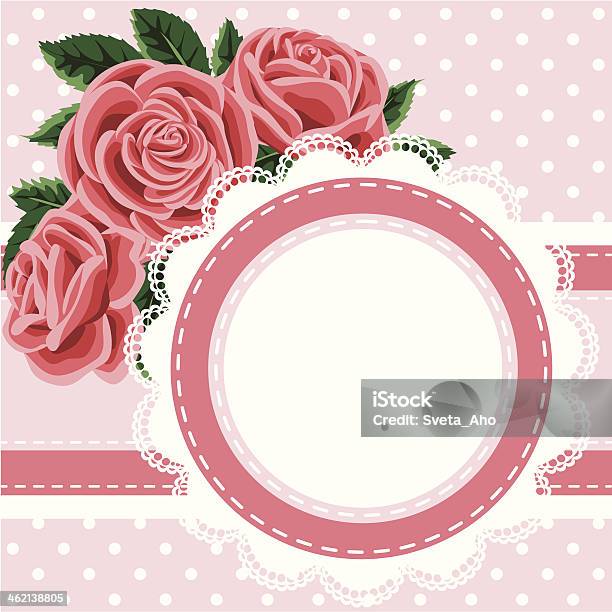 Lace And Roses Stock Illustration - Download Image Now - Backgrounds, Congratulating, Copy Space