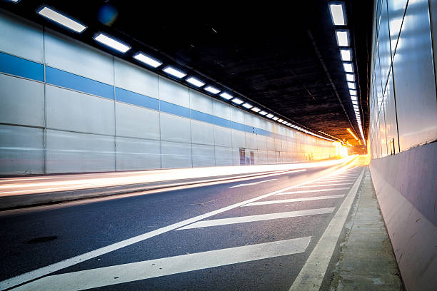 istock Abstract car in the tunnel trajectory 462139821