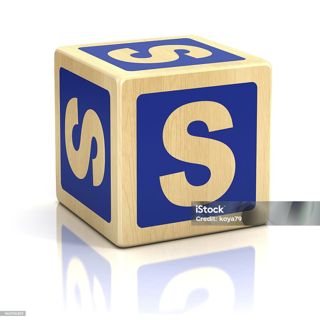 Letter S Alphabet Cubes Font Stock Photo - Download Image Now ...