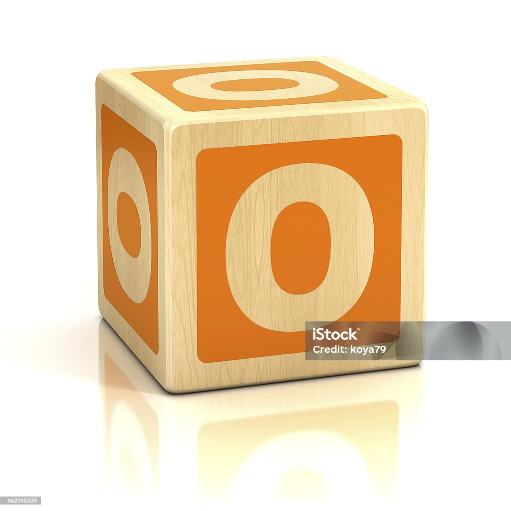 letter O alphabet cubes font Alphabet Stock Photo