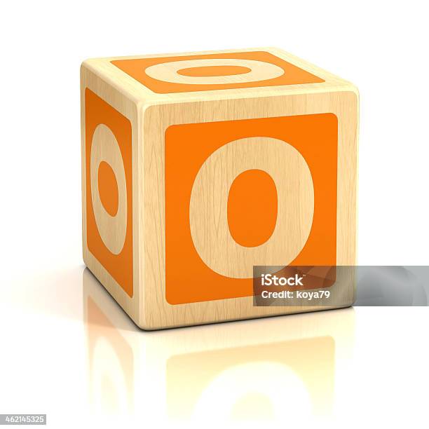 Letter O Alphabet Cubes Font Stock Photo - Download Image Now - Alphabet, Letter O, Cube Shape