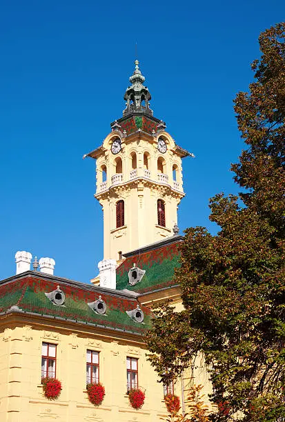 Tower-clock of town hall in Szeged,Hungary, Nikon D5000