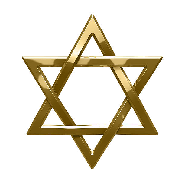 Giudaismo Simbolo religioso-Stella di Davide - foto stock