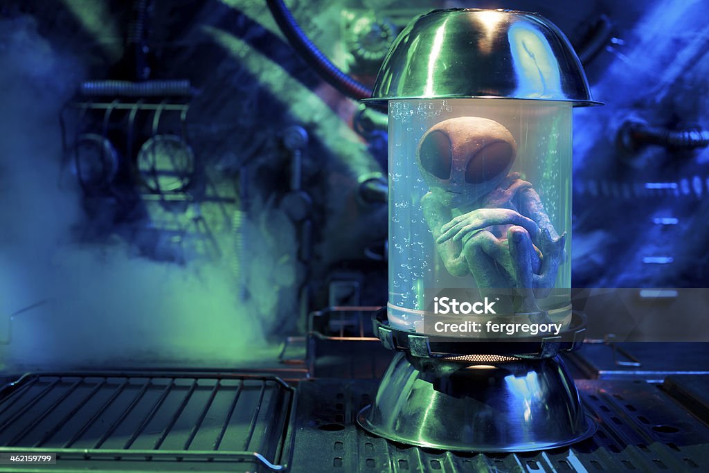 Alien Inside A Test Tube Stock Photo - Download Image Now - Alien, DNA ...