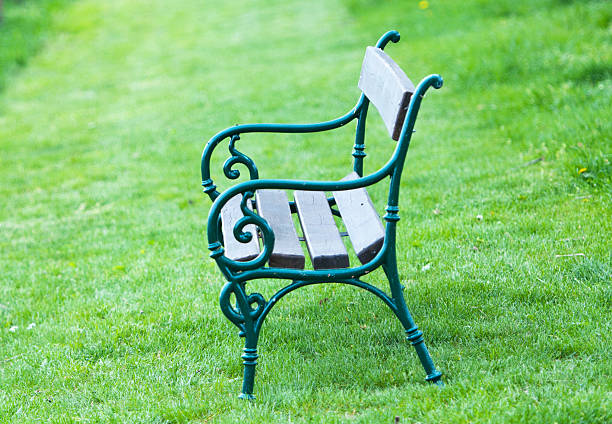 istock bench in the garden 462161929