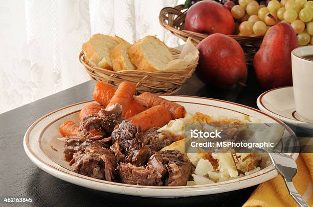 Slow Cooked Chuck Roast Stock Photo - Download Image Now - Chuck - Meat, Roasted, Beef