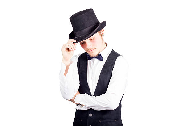 istock Portrait of young man with hat 462164225