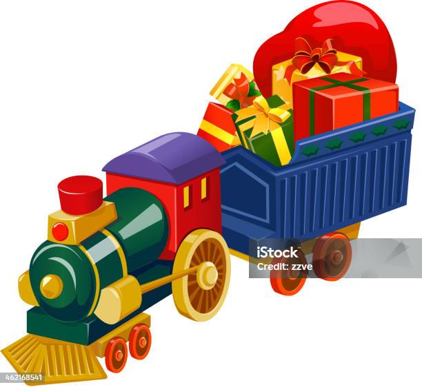 Vetores de Vista De Trem e mais imagens de Brinquedo - Brinquedo, Clip Art, Distorcido