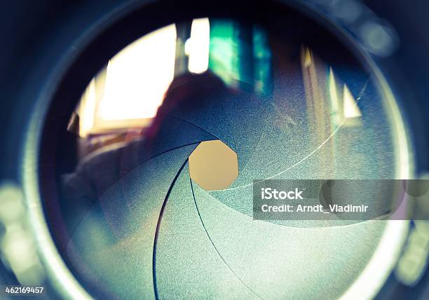 The Diaphragm Of A Camera Lens Aperture Stock Photo - Download Image Now - Lens - Optical Instrument, Camera - Photographic Equipment, Lens - Eye