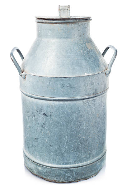 istock Vintage milk can isolated on white 462169551