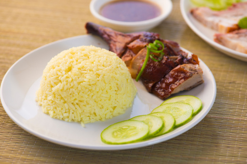chinese roast duck rice drumstick