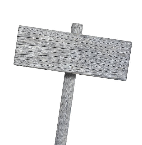 istock Wooden sign isolated on white 462179183