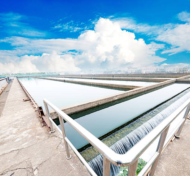 istock Modern urban wastewater treatment plant 462181015