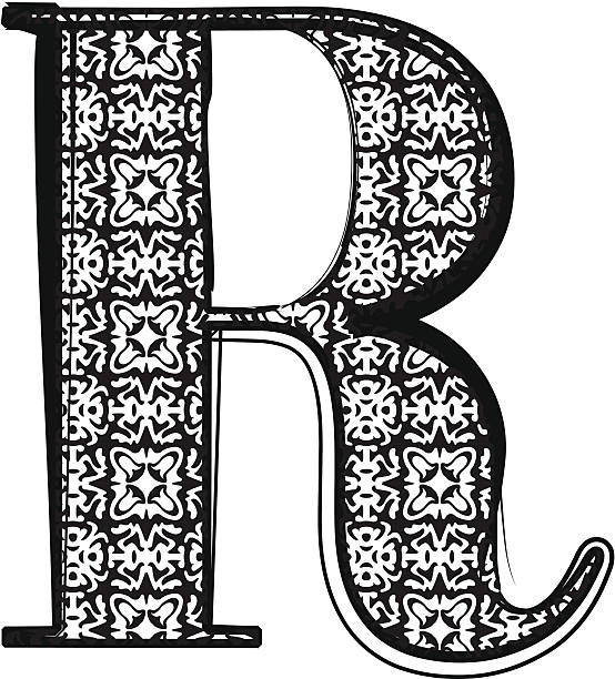 ilustraciones, imágenes clip art, dibujos animados e iconos de stock de fashion fuente letra r - letter r alphabet alphabetical order backgrounds