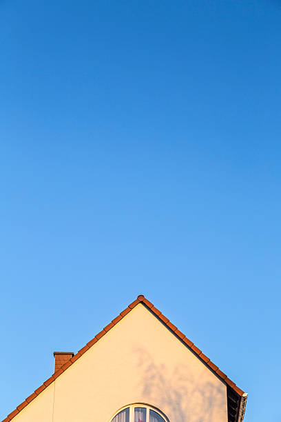 istock house facade with gable and roof pattern 462186345