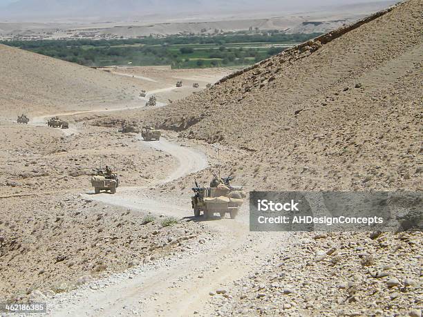 Special Forces Vehicle Convoy Afganistan Stock Photo - Download Image Now - War, Desert Area, Military