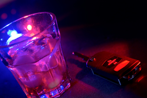 Shot depicts the consequences of driving while intoxicated.