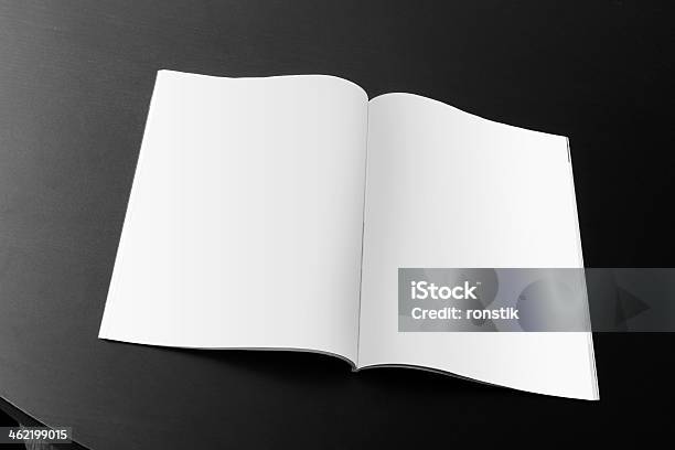 Blank Magazine On The Table Stock Photo - Download Image Now - Advertisement, Blank, Book